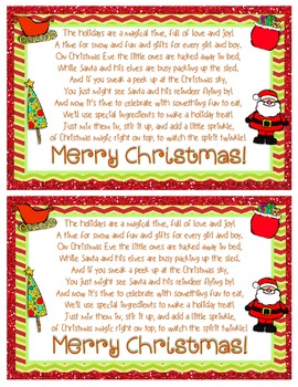 Christmas Snack Mix {Winter Wondermix} {Fun Poem} and {Bag Toppers}