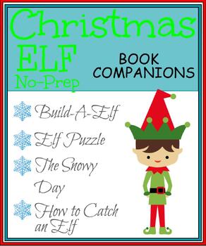 Preview of Christmas Elf Book Companion Task Cards