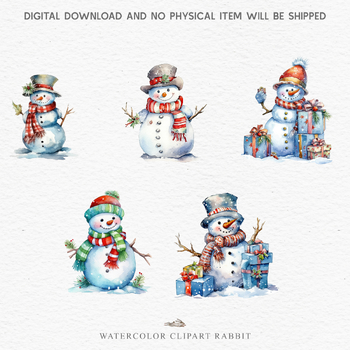 12 Snowman Png, Snowman Clipart, Christmas Clipart,christmas Snowman, Cute  Snowman Png,winter Clipart, Digital Download, Commercial Use 