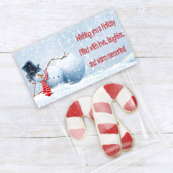 Winter Theme Party Favors Custom Snowman Tea Bags