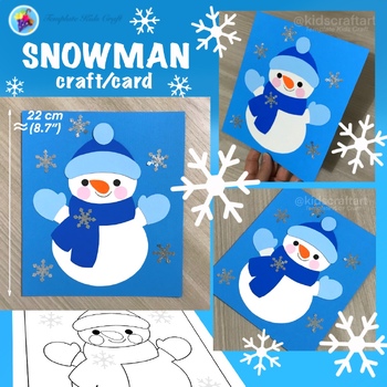 Snowman Snowflake Craft for Kids
