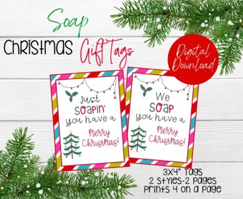 Soapin' You Have A Very Merry Christmas Printable 