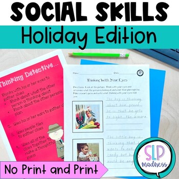 Preview of Holiday and Christmas Social Skills Activities l Autism and Perspective Taking