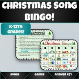 Christmas Song Bingo!