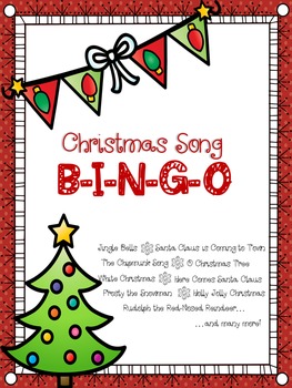 Preview of Christmas Music Activities:  Christmas Song Bingo