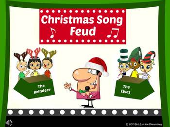 Preview of Christmas Song Feud Powerpoint Game