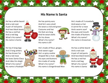 Preview of Christmas Song – His Name Is Santa + Sing-Along Track (mp3)