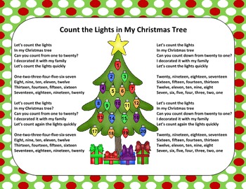 Preview of Christmas Song - Lights in My Christmas Tree + Sing-Along Track (mp3)