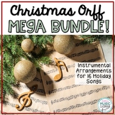 Christmas Song MEGA BUNDLE! 16 Holiday Songs with Rhythmic & Orff Accompaniment