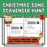 Christmas Song Scavenger Hunt- Fun group activity for your