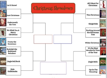 Preview of Christmas Song Showdown Bracket