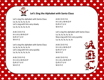 Preview of Christmas Song - Sing The Alphabet With Santa Claus + Sing-Along Track (mp3)