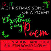 Christmas Song or Poem? Interactive Bulletin Board, Presen
