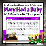Christmas Song with Orff Arrangement | Mary Had a Baby