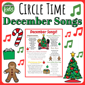 Preview of Christmas Songs Printable