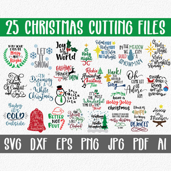 Download Christmas Songs Svg Cut File Bundle 25 Christmas Images Clip Art More