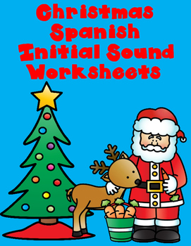Christmas Sonido Inicial Worksheets: Actividades para Kindergarten