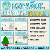 Christmas Spanish Bundle 1 + Videos + Audio