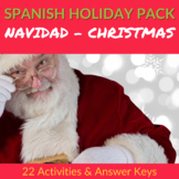 Christmas Spanish Lesson Plan and Vocabulary Activities Bu