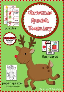 Preview of Christmas Spanish Vocabulary Activities