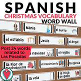 Christmas Spanish Vocabulary Word Wall - Christmas in Mexi