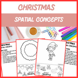 Christmas Spatial Concept Bundle - Crafts, Speech Therapy 