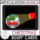 Christmas Speech Therapy Activity Flashlight BOOM™ CARDS A