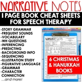 Christmas Speech Therapy Book Activities - WH Questions - 