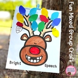 Christmas Speech Therapy Activity Reindeer WH Questions and more