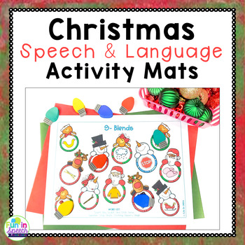 Preview of Christmas Speech and Language Activities