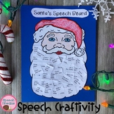 Christmas Speech and Language Craft: Santa Beard