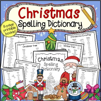 Preview of Christmas Spelling Dictionary: Word List Booklet