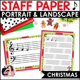 Christmas Staff Paper Variety Pack for Elementary Music Students