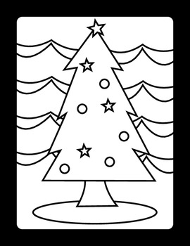 christmas window coloring pages