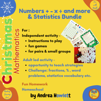 Preview of Christmas Statistics & Number Bundle