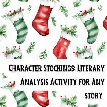 Preview of Christmas Stocking Coloring AP Lang & Honors English No Prep