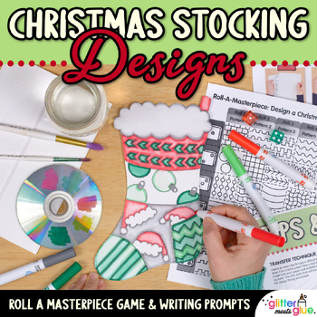 Preview of Christmas Stocking Project, Printables, Template, & Writing Prompts for December
