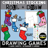 Christmas Stocking Roll and Draw Game Sheets