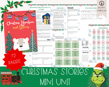 Preview of Christmas Stories Unit: The Grinch, The Polar Express, The Gift of the Magi