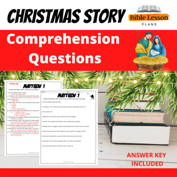 Preview of Christmas Story Bible Questions