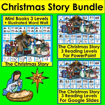 Preview of Christmas Story Bundle | Mini Books | Google Slides | PowerPoint