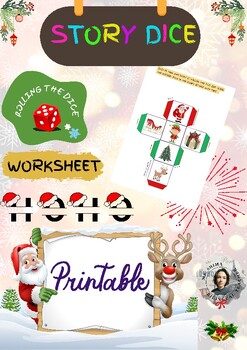 Preview of Christmas Story Dice Crafting Worksheet