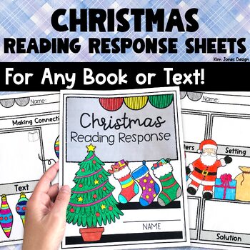 Preview of Christmas Story Graphic Organizers Reading Response Sheets for Any Book or Text
