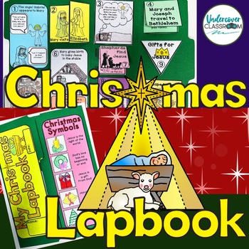 Preview of Christmas Lapbook : Religious Christmas Story | Baby Jesus Religion Activity