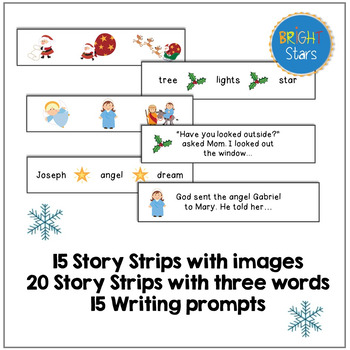 Christmas Story Strips: Storytelling, writing and sequencing activities.