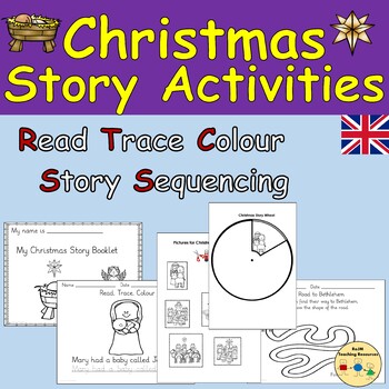 The Christmas Story Worksheets Activities Story Wheel Sequencing