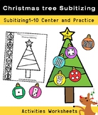 Christmas Subitizing Number Sense 1-10 Center and Practice