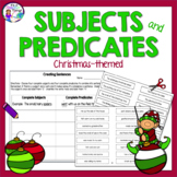 Christmas Activity Subjects and Predicates for Grammar Review