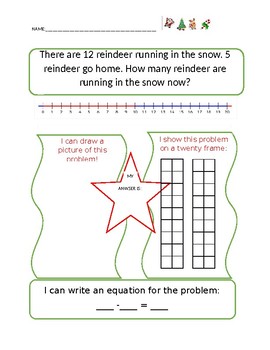 Preview of Christmas Subtraction