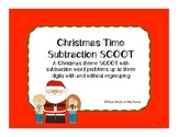 Christmas Subtraction Word Problems SCOOT